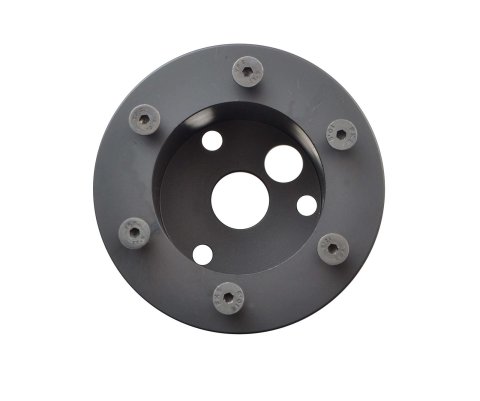 GT Performance Steering Wheel Installation Kits 20-3006 Kit, Converts 3-Bolt Hubs to 6-Bolt Wheels, Billet Aluminum, Black Anodized, Kit