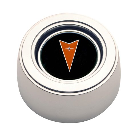 GT Performance GT-3 Hi-Rise Horn Buttons 11-1532 Buttons, Button, Pontiac Emblem Red, Aluminum, Polished, Each