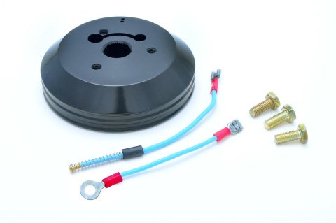GT Performance Steering Wheel Installation Kits 20-5006 Kit, 3-Bolt Mount, Billet Aluminum, Black Anodized, Kit