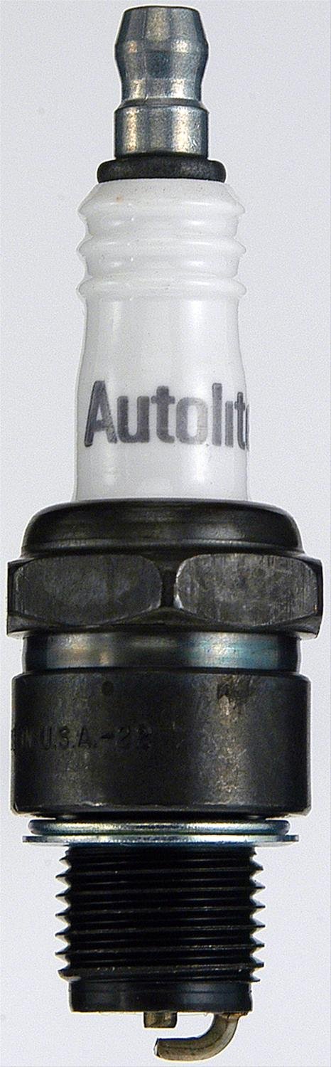Autolite Copper Core Spark Plugs 411 Plug, Copper, 14mm Thread, 0.500 in. Reach, Flat Seat, 13/16 in. Wrench Size, Each