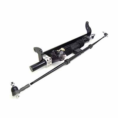 UniSteer Rack and Pinions for 1968-1972 CHEVELLE, EL CAMINO - 8010700-01 Pinion, Hydraulic Power Assist, Aluminum, Black Powdercoated, Tie Rod Ends, Brackets, Chevy, Each