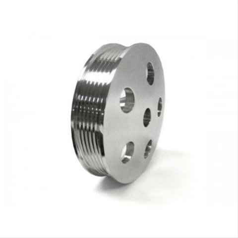 UniSteer Power Steering Pulleys for 1968-1982 CORVETTE - 8020710 Pulley, Saginaw, 6 Grove Serpentine, Billet Aluminum, Polished, 0.625 in. Bore, 5.75 in., Each