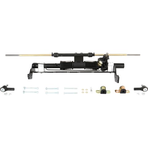 UniSteer Rack and Pinions 8011060-01 Pinion, Hydraulic Power Assist, Aluminum Rack, Black Powdercoated, Chevy, Kit