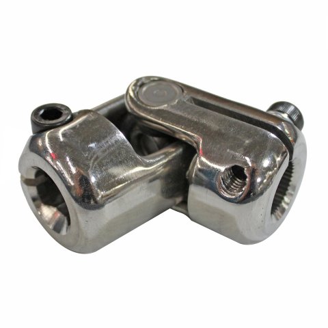 UniSteer U-Joints 8050880 Steering Universal Joint, Standard, Stainless Steel, Polished, 3/4 in. 36-Spline, 3/4 in. DD, Each