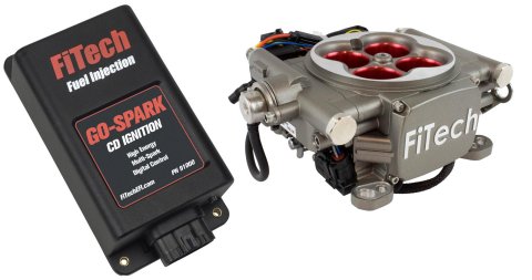 FiTech Go Street EFI 400 HP Self-Tuning Fuel Injection Systems 93003 System, 400HP Self-Tuning, Throttle Body, CDI Box, Injectors, ECM, Kit