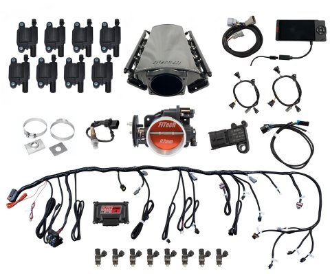 FiTech Ultimate LS EFI 500 HP Fuel Injection Systems 78012 Injection, LS, Kit LS3/L92 - 500HP w/ Trans Control, w/ coil pack set