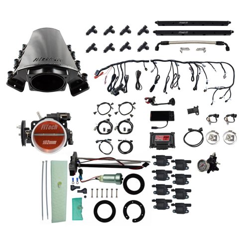FiTech Ultimate LS 1,000 HP EFI Short LS7 Port Intake Fuel Injection Master Kits 78636 1000 System With Kit