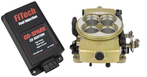 FiTech Go EFI Classic 650 HP Fuel Injection Systems 93020 System, HP, Self-Tuning, Throttle Body, CDI Box, ECM, Gold, Kit