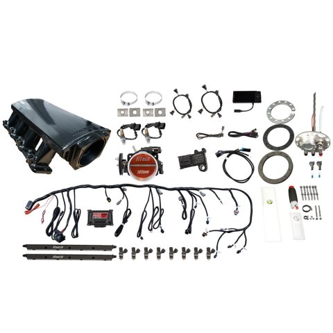 FiTech Ultimate LS 750 HP EFI Short LS3 Port Intake Fuel Injection Master Kits 76313 System With Kit