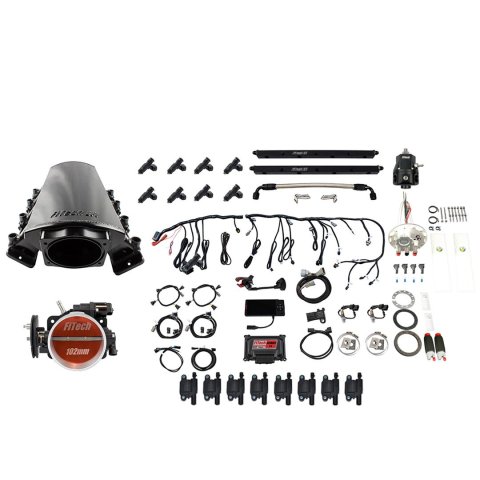 FiTech Ultimate LS 1,000 HP EFI Short LS7 Port Intake Fuel Injection Master Kits 78937 1000 System With Kit