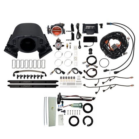 FiTech Ultimate Rebel LS 500 HP EFI Fuel Injection Systems 76189 System, Rebel, HP, Cathedral Port, 92mm Throttle Body, In-Tank Pump, 36Lb., EV1, With Transmission Controller, Kit