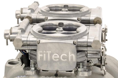FiTech Go EFI 2x4 625 HP Fuel Injection Systems 30061 System, Dual-Quad Self-Tuning, Throttle Body, Tumble Polished, Injectors, ECM, Kit
