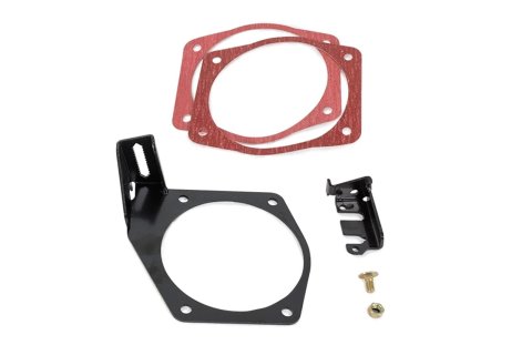 FiTech Throttle Cable Brackets 70063 Brackets, Body Mounting, Steel, Black Powdercoated, Designed for Use with Ultimate LS EFI Systems, Chevy, LS, Each