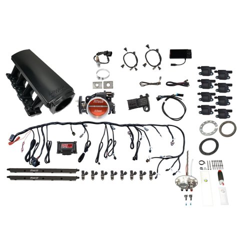 FiTech Ultimate LS 500 HP EFI Long Runner Cathedral Intake Fuel Injection Master Kits 78806 System With Kit