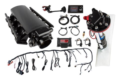 FiTech Ultimate LS Truck EFI 750 HP Fuel Injection Systems with Hy-Fuel 78008 System, EFI, HP, LS1/LS2/LS6, Without Transmission Controller, With Tight Fit In-Tank Pump, Kit