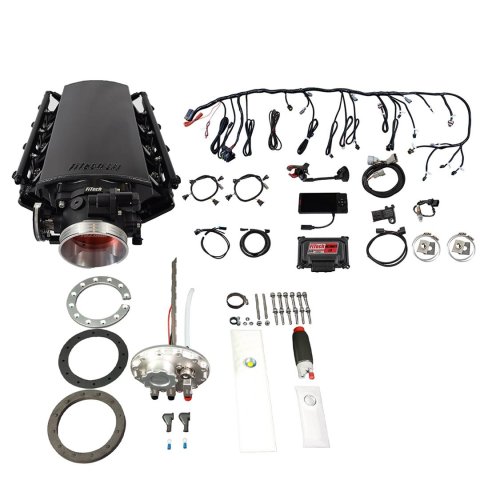 FiTech Ultimate LS 500 HP EFI Short Cathedral Intake Fuel Injection Master Kits 76302 System With Kit