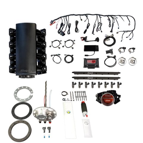 FiTech Ultimate LS 750 HP EFI Short Cathedral Intake Fuel Injection Master Kits 76304 System With Kit
