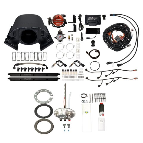 FiTech Ultimate Rebel LS 750 HP EFI Fuel Injection Systems 76390 System, Rebel, HP, Cathedral Port, 102mm, Throttle Body, In-Tank Pump, 55 Lb., EV1, Without Transmission Controller, Kit