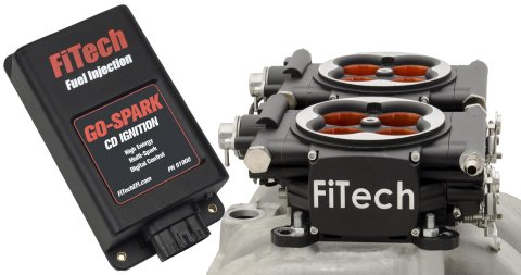 FiTech Go EFI 2x4 PA 1200 HP Fuel Injection Systems 93064 System, 1,200 System, Power Adder, Matte Black Finish, CDI Box, Kit