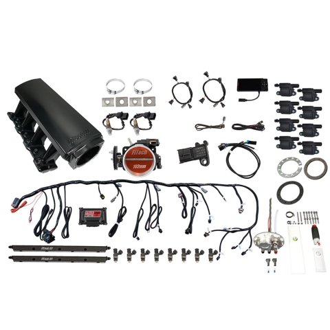 FiTech Ultimate LS 750 HP EFI Long Runner Cathedral Intake Fuel Injection Master Kits 78808 System With Kit