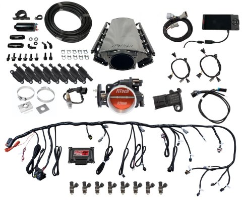 FiTech Ultimate LS EFI 500 HP Fuel Injection Systems 78112 Injection, LS, Master Kit w/70012 Kit Plus Inline Pump Kit, w/ coil pack set
