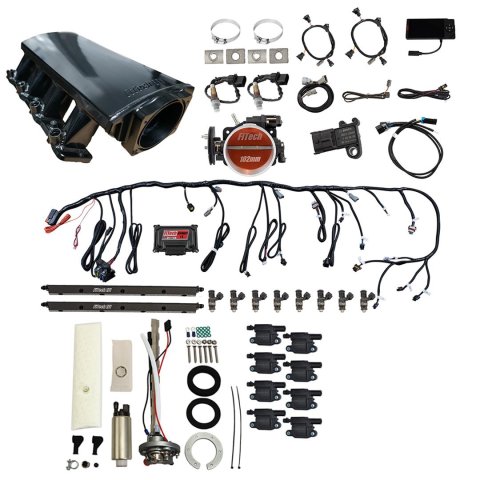 FiTech Ultimate LS 750 HP EFI Short LS3 Port Intake Fuel Injection Master Kits 78714 System With Kit