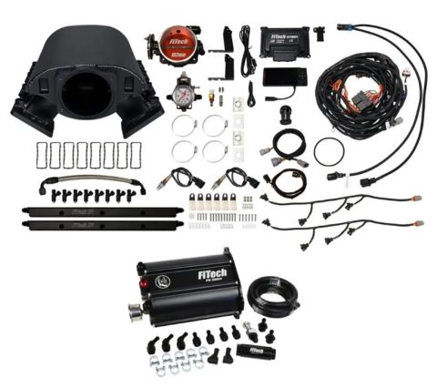 FiTech Ultimate Rebel LS 750 HP EFI Fuel Injection Systems 75291 System, Rebel, HP, Cathedral Port, 102mm, Inline Pump, 55 Lb., EV1, With Transmission Controller, Kit