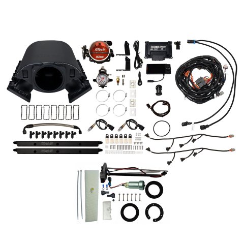 FiTech Ultimate Rebel LS 750 HP EFI Fuel Injection Systems 76190 System, Rebel, HP, Cathedral Port, 102mm, In-Tank Pump, 55 Lb., EV1, Without Transmission Controller, Kit