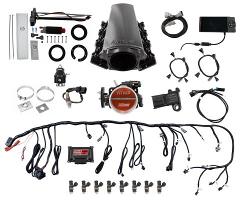 FiTech Ultimate LS EFI 750 HP Fuel Injection Systems with Go In-Tank Module 76204 System, HP, Multiport, Cathedral Port, Fuel, Transmission Controller, Kit