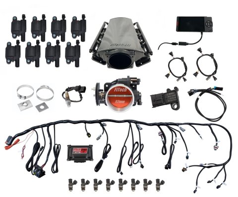 FiTech Ultimate LS EFI 500 HP Fuel Injection Systems 78011 Injection, LS, Kit LS3/L92 - 500HP w/o Trans Control, w/ coil pack set