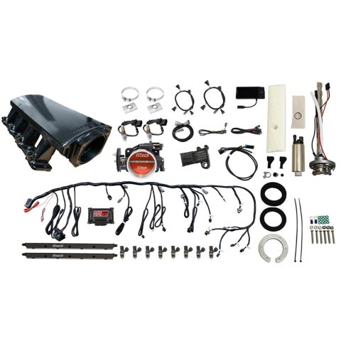 FiTech Ultimate LS 500 HP EFI Short LS3 Port Intake Fuel Injection Master Kits 76612 System With Kit