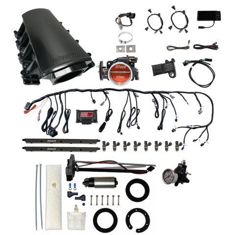 FiTech Ultimate LS 500 HP EFI Short LS7 Port Intake Fuel Injection Master Kits 76415 System With Kit
