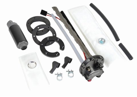 FiTech Go Fuel In-Tank Pump Modules 50015 Pump, Fuel, Retrofit In-Tank, 90 gph Pump, 6-15 in. Depth, 15 Amp Draw, -6AN ORB Inlet/Outlet, Filter Socks, Hardware, Seals, Terminals, Kit
