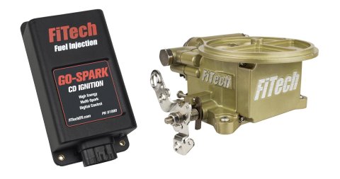 FiTech Go EFI 2-Barrel 400 HP Systems with Go-Spark CDI Ignition 93901 Fuel Injection System, 2 Barrel, HP, Self-Tuning, Box, Throttle Body, Injectors, ECM, Kit