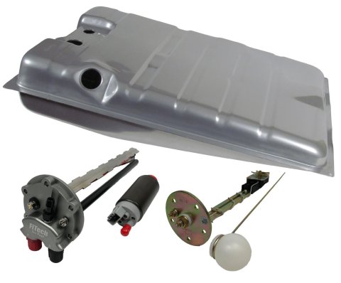 FiTech Go EFI Fuel Tank Kits for 1968-1970 CHARGER - 58011 Tank, 19 Gallon, Steel, Silver Powdercoated, Dodge, Kit