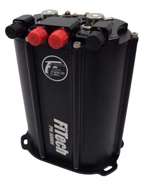FiTech Force Fuel Systems 50005 Surge Tank, Fuel, Dual 340 lph Pumps, -6 AN, 1/2 Gallon Capacity, Each