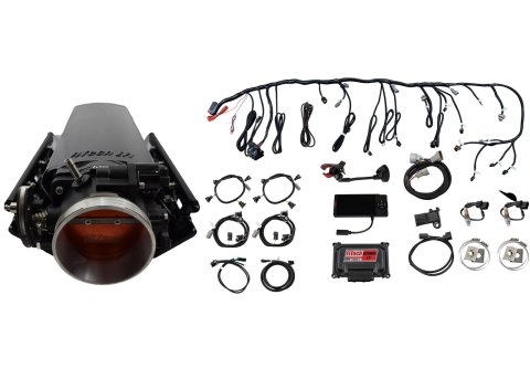 FiTech Ultimate LS 1,000 HP EFI Fuel Injection Systems 70033 System, EFI, HP, Long Runner Cathedral Port, LS1/LS2/LS6, With Transmission Controller, Kit