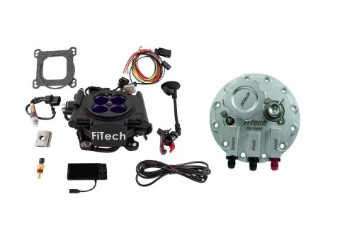 FiTech Fuel Injection Systems 36308 Systems, Mean Street 800 HP Matte Black EFI System With Go Returnless In-Tank Module Master Kit