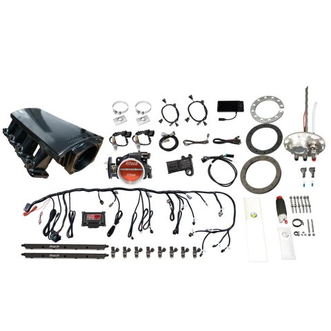 FiTech Ultimate LS 500 HP EFI Short LS3 Port Intake Fuel Injection Master Kits 76312 System With Kit