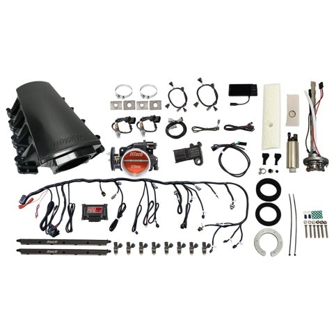 FiTech Ultimate LS 500 HP EFI Short LS7 Port Intake Fuel Injection Master Kits 76616 System With Kit
