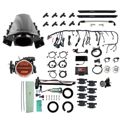 FiTech Ultimate LS 1,000 HP EFI Short LS7 Port Intake Fuel Injection Master Kits 78637 1000 System With Kit