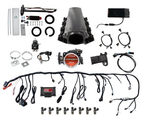 FiTech Ultimate LS EFI 500 HP Fuel Injection Systems with Go In-Tank Module 76201 System, HP, Multiport, Cathedral Port, Fuel, Kit