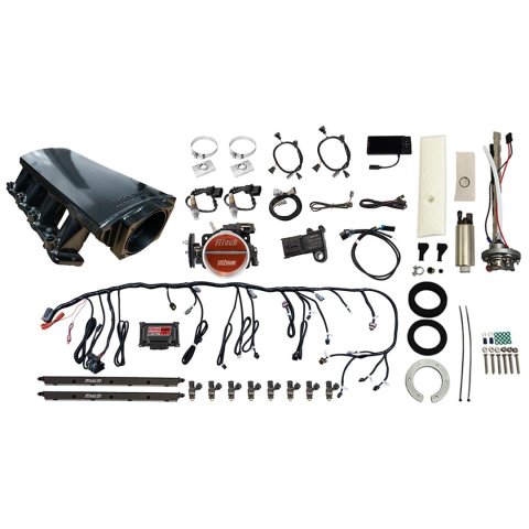 FiTech Ultimate LS 750 HP EFI Short LS3 Port Intake Fuel Injection Master Kits 76614 System With Kit