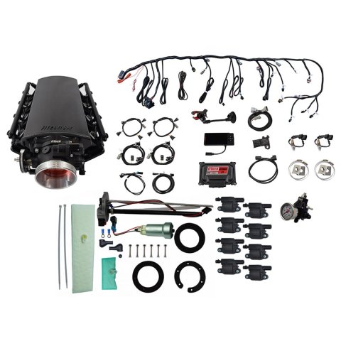 FiTech Ultimate LS 1,000 HP EFI Short LS3 Port Intake Fuel Injection Master Kits 78635 1000 System With Kit