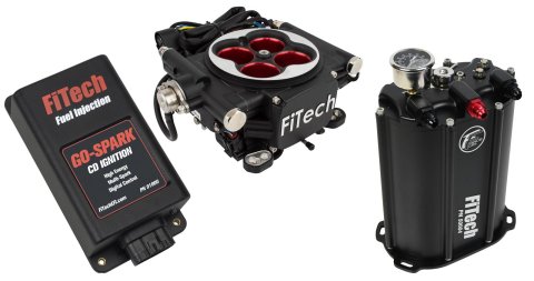FiTech Go EFI 4 Power Adder 600 HP Self-Tuning Fuel Injection System with Force 93504 System, System, Adder, Master Kit, Delivery System, CDI Box, Kit