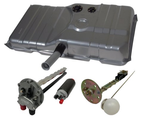 FiTech Go EFI Fuel Tank Kits for 1978-1981 CAMARO, 1979-1981 FIREBIRD - 58018 Tank, 21 Gallon, Steel, Silver Powdercoated, Chevrolet, Pontiac, Kit