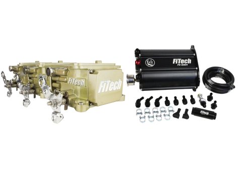 FiTech Go EFI 3x2 Tri-Power 600 HP System Force Fuel Injection Master Kits 35610 Systems, Tri Power Classic Gold With Delivery Kit