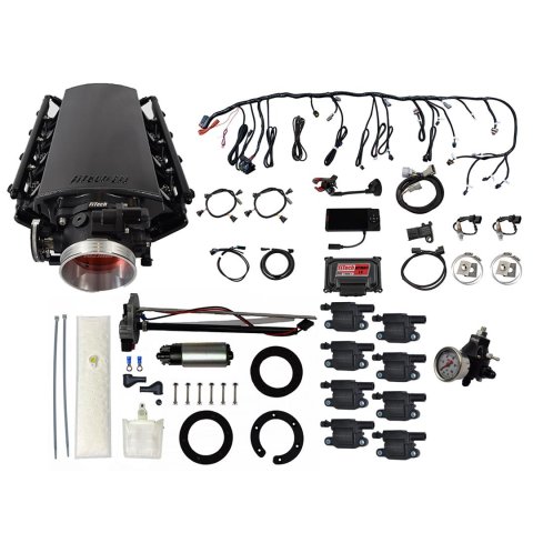 FiTech Ultimate LS 500 HP EFI Short Cathedral Intake Fuel Injection Master Kits 78402 System With Kit