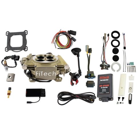 FiTech Easy Street 600 HP EFI System/Go-Spark Fuel Injection Master Kits 96505 Gold System With Kit