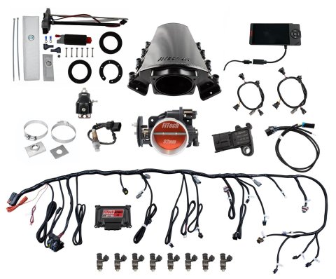 FiTech Ultimate LS EFI 500 HP Fuel Injection Systems with Go In-Tank Module 76215 System, LS, HP, Multi-port, LS7 Square Port Heads, Force Fuel, Fuel, Kit